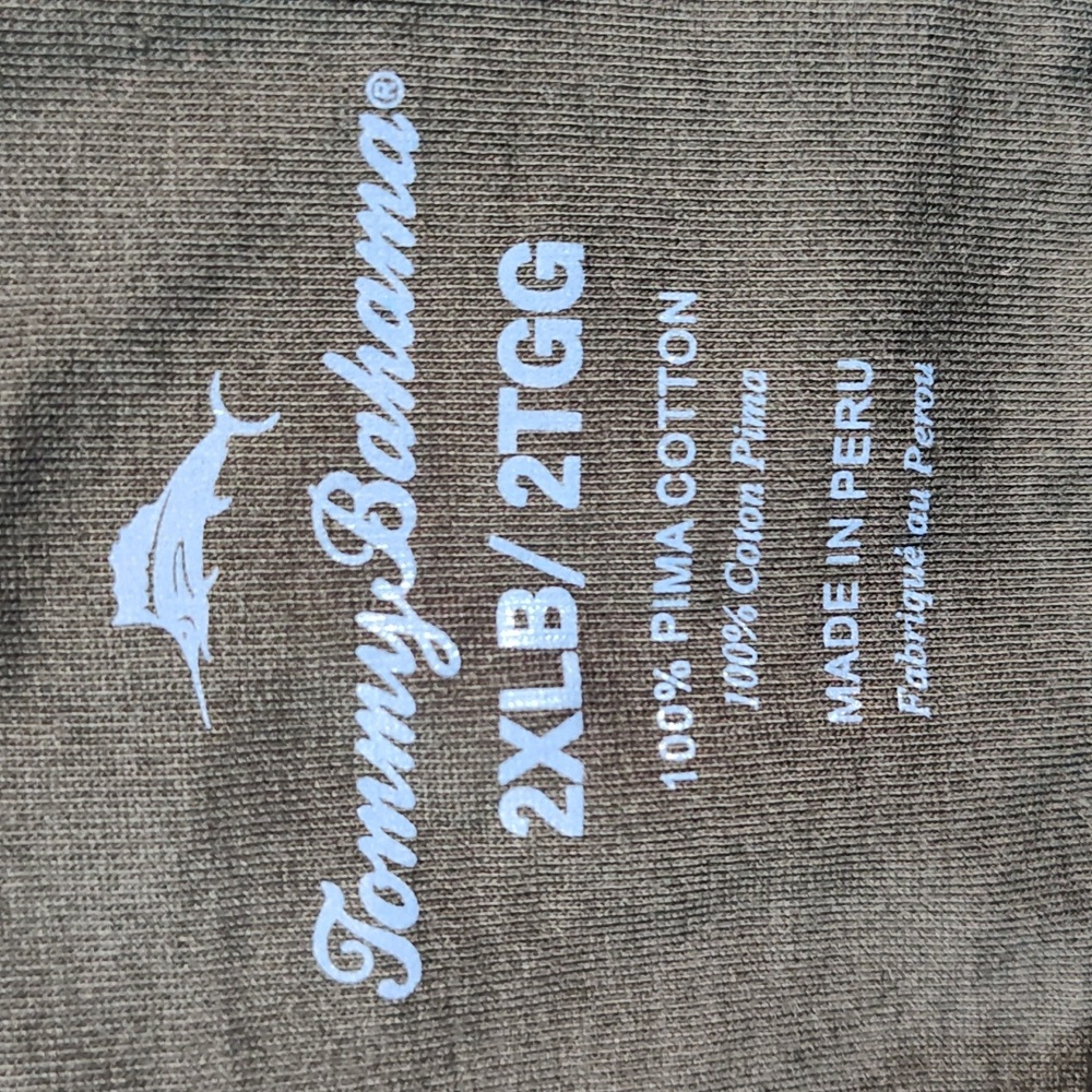 NWOT Relax Black Pima Cotton Blue Sailfish Stitched Pocket T Shirt - Picture 6 of 9